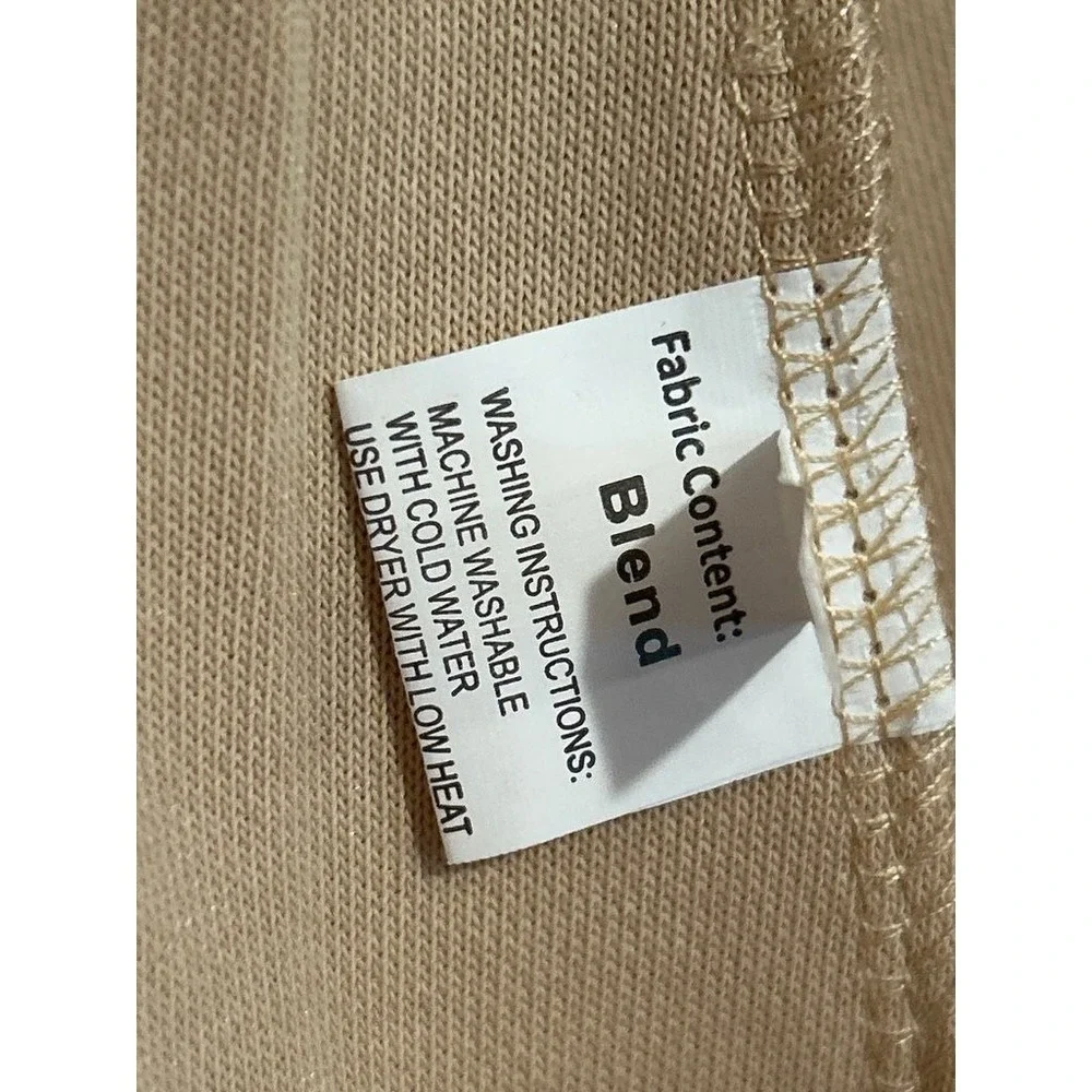 Beige Cargo Pants with Buttoned Pockets